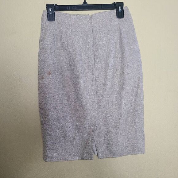 Ann Taylor Linen Blend Pencil Skirt - Picture 4 of 8
